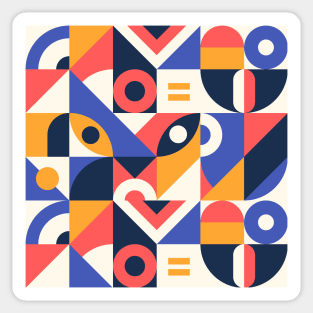 Bauhaus geometric #1 Sticker